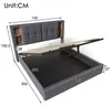 Flieks Polsterbett 140x200cm mit USB & Typ C, Hydraulisches Produktbild-Vorschau 7