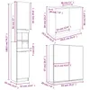 3-tlg. Badmöbel-Set Weiß Holzwerkstoff Produktbild-Vorschau 10