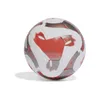 A soccer ball with a red and gray abstract design on a white background. Anteprima dell’immagine prodotto