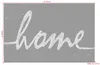 Fußmatte 40x60cm 15mm Aufdruck "home" in silber HILDEGARD Produktbild-Vorschau 2