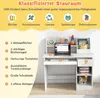 Kinderschreibtisch aus Holz, Jugendschreibtisch mit Produktbild-Vorschau 3