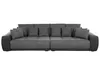 BELIANI Sofa szaro-czarna 4-osobowa dodatkowe poduszki Podgląd zdjęcia produktu 1