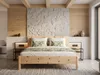 Letto matrimoniale senza metallo in pino cembro 200 x 200, Anteprima dell’immagine prodotto 1