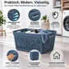 Plastard Wäschekorb 3er Set 20 Liter Blau aus Kunststoff Produktbild-Vorschau 2