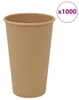 vidaXL Pappbecher 1000 Stk. 16oz 400ml Braun Produktbild-Vorschau 7