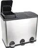 Mülleimer, 3 x 20L, silber, 64,5x41x57cm Produktbild-Vorschau 2