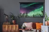 MuchoWow® Wandteppich Wandbehang Nordlichter - Nadelbaum - Produktbild-Vorschau 6