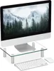 Relaxdays Bildschirmständer Glas, TV Aufsatz, Produktbild-Vorschau 1