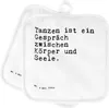 Mr. & Mrs. Panda Topflappen Tanzen ist ein Gespräch... - Produktbild-Vorschau 1