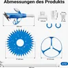 Wiltec Balai automatique de piscine – 830 x 440 x 185 mm – Voir les images du produit 3