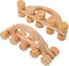 2er-Set Holz-Massageroller für Nacken, Rücken, Füße und Produktbild-Vorschau 1