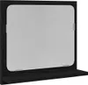 Specchio da Bagno Rovere Nero 40x10,5x37 cm Legno Anteprima dell’immagine prodotto 1