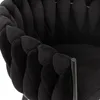 HOMLA PRINSSI Veloursstuhl schwarz 64x54x73 cm Produktbild-Vorschau 4