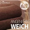 Duschtuch 500gsm Schoko braun 70 X 140 CM (2er Pack) Produktbild-Vorschau 3