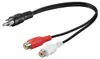Wentronic AVK 105-020 0,2m, 0,2 m, RCA, 2 x RCA, Schwarz Voir les images du produit 4
