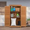 Dřevěná zahradní bouda COSTWAY, kůlna na nářadí odolná Náhled obrázku produktu 7