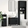 Waschbeckenunterschrank Schwarz Eiche 65x33x60 cm Produktbild-Vorschau 1