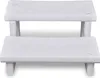 vidaXL Whirlpooltreppe, Weiß, Kunststoff, 70x65x34 cm, Produktbild-Vorschau 1