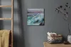 Coloray Uhr auf Leinwand 30x30 cm Wand Uhr Dekoration Produktbild-Vorschau 4