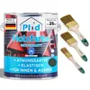 Plid Holzfarbe Moosgrün 2,5l + Pinselset 3-tlg. / Innen & Produktbild-Vorschau 1