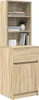 vidaXL Szafka nocna dąb sonoma 39x35x125 cm Materiał Podgląd zdjęcia produktu 4
