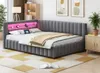 okwish Rozkládací postel Polsterbett 140x200, Polstrované z Náhled obrázku produktu 1