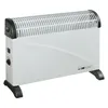 A white electric heater with black accents and feet, shown against a white background. Náhľad obrázku produktu