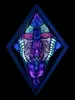 PSYWORK Schwarzlicht Mesh Elasthan 3D Raute "Magnetic Field Produktbild-Vorschau 3