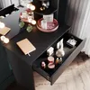 SONNI czarna komoda 70x40x140cm Komoda z oświetleniem LED o Podgląd zdjęcia produktu 4