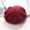 INF Berretto in cashmere Rosso scuro Anteprima dell’immagine prodotto 2