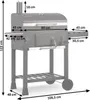 Berdsen BD-891 Holzkohlegrill mit Gusseisenrost BBQChef, Produktbild-Vorschau 6