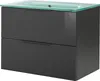 FACKELMANN LUNA Badmöbel Set 2 Teile / Glas Waschbecken / Produktbild-Vorschau 1