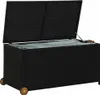 vidaXL Garten-Auflagenbox Schwarz 120x65x61 cm Poly Rattan Produktbild-Vorschau 3