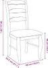vidaXL Sedie da pranzo con cuscino 2 pz. Albero di gomma in Anteprima dell’immagine prodotto 8
