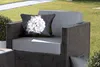 MuchoWow® Outdoor Kissen - Weiße Hortensie vor schwarzem Produktbild-Vorschau 5