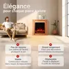 Cheminée électrique KAMINIO MATTI - Cheminée électrique sur Voir les images du produit 2
