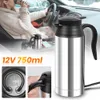A person is driving a car while using a portable electric kettle. Náhled obrázku produktu