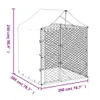vidaXL Cuccia per cani da esterno con tetto Silver 2x2x2,5 Anteprima dell’immagine prodotto 13