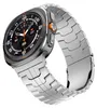A smartwatch with a metal band, shown at an angle against a white background. Náhled obrázku produktu