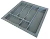 Besteckeinsatz Besteckkasten 50 cm Schubkasten grau Produktbild-Vorschau 1