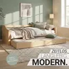 Holzbett 90x200 cm mit 2 Matratzen Tagesbett Ausziehbett Náhled obrázku produktu 15