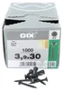 Spax GIX-B Testa di tromba 3,9 x 30 H2 Filetto grosso Anteprima dell’immagine prodotto 7