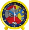 A yellow alarm clock with a cartoon elephant character on the face. Produktbild-Vorschau