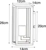 Industrielle Wandleuchte rostBraun 26 cm IP44 Charlois Produktbild-Vorschau 3