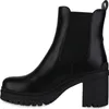 VAN HILL Damen Chelsea Boots Stiefeletten Plateau Vorne Produktbild-Vorschau 2