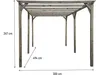 Tettoia per auto in legno "Sunny" da 3 x 5 m Anteprima dell’immagine prodotto 3