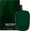 A bottle of Comme des Garcons Amazingreen Eau de Parfum and its packaging are shown against a white background. Produktbild-Vorschau