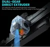 Close-up illustration of a 3D printer's dual-gear direct extruder, highlighting its features. Produktbild-Vorschau