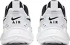 Rear view of a pair of white Nike Air Heights women's sports shoes. Voir les images du produit