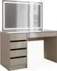 Schminktisch Vicco Sherry Greige Hochglanz 120 cm mit Produktbild-Vorschau 1